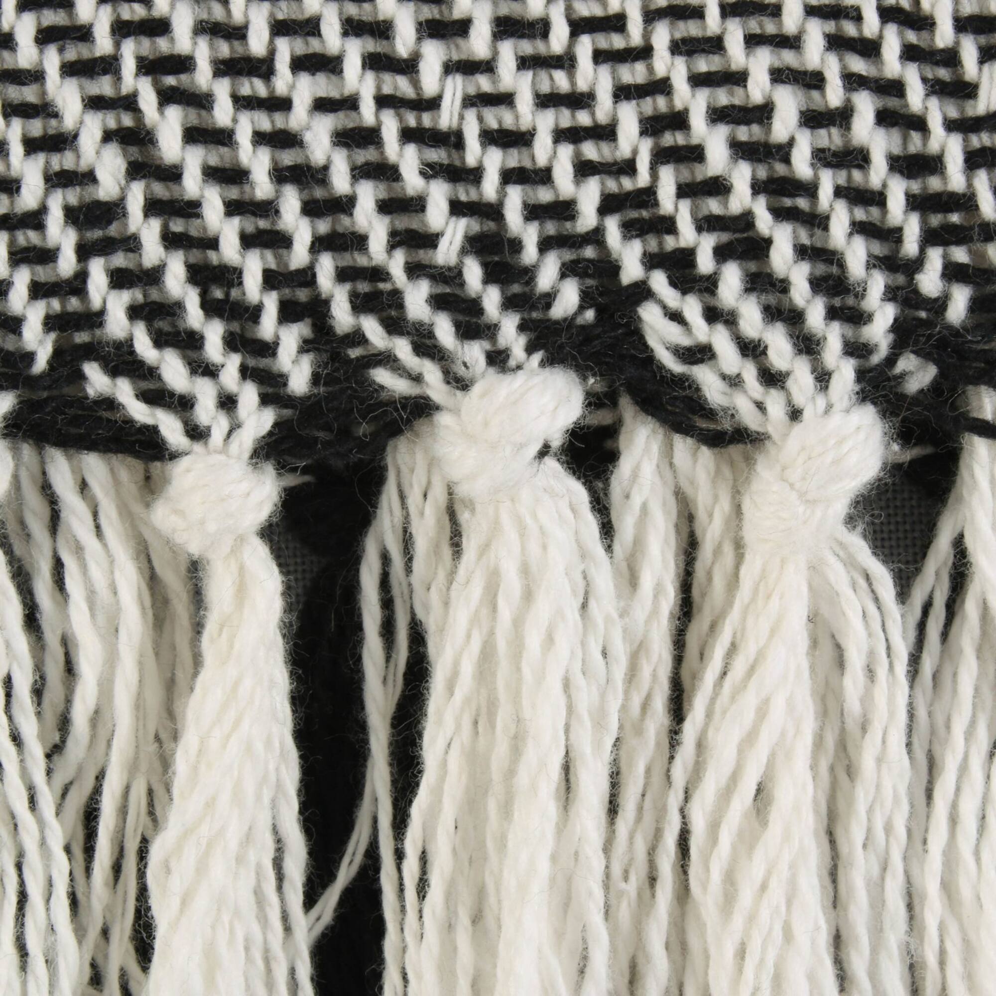 DII® Black Four Square Woven Throw